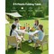 HDPE Folding Camping Table with Steel Legs, Carry Handle and Locking Design